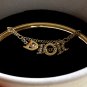 CHRISTIAN DIOR Fashion Bracelet Gold Crystal Bangle Cuff Authentic NIB