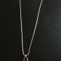 CHRISTIAN DIOR Signature Crystal Gold Fashion Necklace Authentic NIB