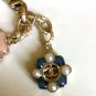 CHANEL Vintage Gripoix CC Pearl Enamel Rhinestone Gold Bracelet 2016 NIB