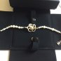 CHANEL Camellia CC Crystal Pearl Bracelet Gold Metal Authentic NIB
