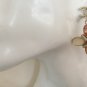 CHANEL Vintage GOLD CC Agate Stone Cross Dangle Drop Earrings NIB