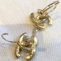 CHANEL Byzantine Gold Earrings Multi Color Rhinestone  Lever Back NIB