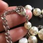 CHANEL Silver Crystal Chain CC Pearl Short Necklace Choker 2017 NIB