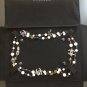 CHANEL Ruthenium CC Pearl Long Necklace Gripiox Color bead 45" NIB