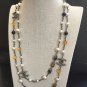CHANEL Ruthenium CC Pearl Long Necklace Gripiox Color bead 45" NIB