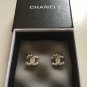 CHANEL Gold CC Stud Earrings Seed Pearl Tiny Bow Small Authentic NIB