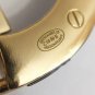 CHANEL Gold Chain Metal CC Black Acrylic Brooch Pin 2018 NIB
