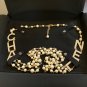 CHANEL Crystal Letters Runway 2019 Pearl Necklace Gold Multi Strand NIB