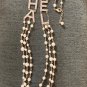 CHANEL Crystal Letters Runway 2019 Pearl Necklace Gold Multi Strand NIB