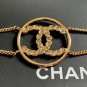 CHANEL CC Princess Cut Crystal Bracelet Gold Medal Chain Authentic NIB