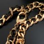CHANEL CC Black Crystal Key Pendant Necklace Leather Gold Chain 2017 NIB