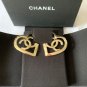 CHANEL Gold Heart CC Fashion Statement Jumbo Earrings 2022 NIB