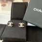 CHANEL Silver Crystal CC Mini Button Stud Earrings 2022 Classic NIB