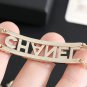 CHANEL CC Gold Crystal Letters Double Chain Choker Necklace 2022 NIB