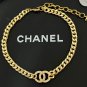 CHANEL Vintage Yellow Gold Chain Crystal CC Choker Necklace Bracelet NIB