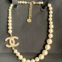 CHANEL Classic CC Pearl Necklace Choker 100 Anniversary Gold Metal NIB