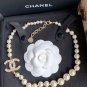CHANEL Classic CC Pearl Necklace Choker 100 Anniversary Gold Metal NIB