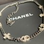 CHANEL Crystal 7 Charm Icons Ruthenium Silver Metal Chain Necklace NIB