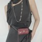 CHANEL 9 Silver Crystal CC Gold Cuban Chain Belt Necklace Choker NIB