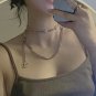 CHANEL 9 Silver Crystal CC Gold Cuban Chain Belt Necklace Choker NIB