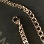 CHANEL 5 Silver Crystal CC Light Gold Cuban Chain Choker Necklace NIB