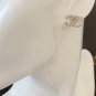 CHANEL Star Crystal CC Light Gold Metal Stud Earrings 2022 NIB