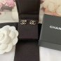 CHANEL Star Crystal CC Light Gold Metal Stud Earrings 2022 NIB