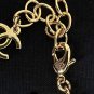 CHANEL Yellow Gold 5 CC Crystal Choker Necklace Vintage Runway 23C NIB