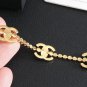 CHANEL Yellow Gold 5 CC Crystal Choker Necklace Vintage Runway 23C NIB
