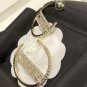 CHANEL CC Crystal STAR 22S Runway Gold Metal Big Hoop Earrings NIB