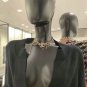 CHANEL CC Gold Crystal Metal Woven Fringe Short Necklace 2022 NIB