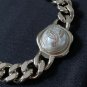 CHANEL Gold Metal Cuban Chain Pearl CC Choker Necklace NIB