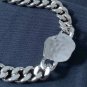 CHANEL Gold Metal Cuban Chain Pearl CC Choker Necklace NIB