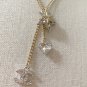 CHANEL Crystal Star Heart CC Pendant Gold Metal Necklace 2023 NIB