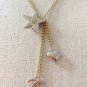 CHANEL Crystal Star Heart CC Pendant Gold Metal Necklace 2023 NIB