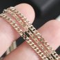 CHANEL Crystal CC Name Plate Pendant Triple Gold Chain Necklace NIB