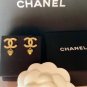 CHANEL Gold Crystal CC Stud Heart Dangle Drop Earrings 2023 NIB