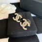 CHANEL Classic Pearl Motif CC Light Gold Metal Stud Earrings 2020 NIB