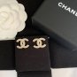CHANEL Classic Pearl Motif CC Light Gold Metal Stud Earrings 2020 NIB