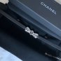 CHANEL CHIC Black Leather Choker Necklace Silver Crystal CC 2022 NIB