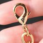 CHANEL Black Enamel Heart Pink Glass Pendant Gold CC Chain Necklace NIB