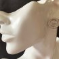 CHANEL Crystal Silver Medium Circle CC Stud Earrings CLASSIC 23V NIB