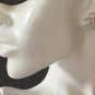 CHANEL Round Stud Link Crystal Silver CC Earrings 2023 NIB