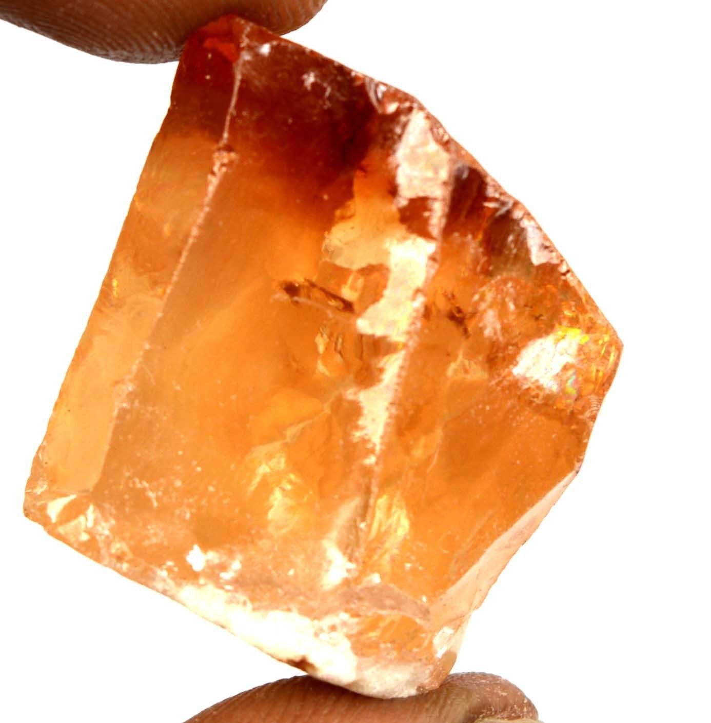 247.35 Ct. Uncut Cambodian Orange Zircon Gemstone Rough Fresh Arrival