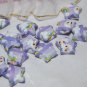 Lamb and rainbow patterned purple stars