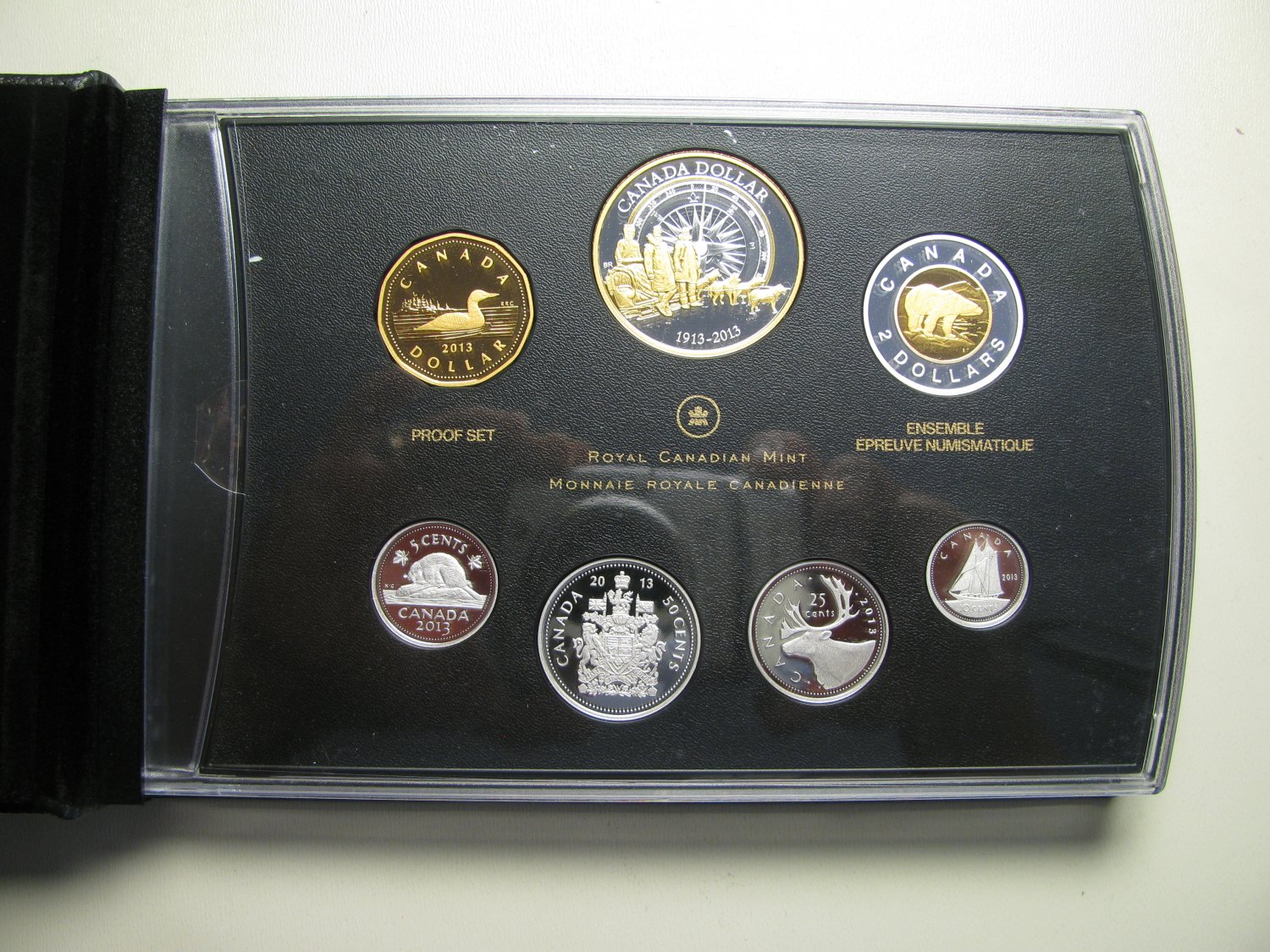 2013 Proof Set 100th Anniversary Arctic Expedition .9999 Silver Canada