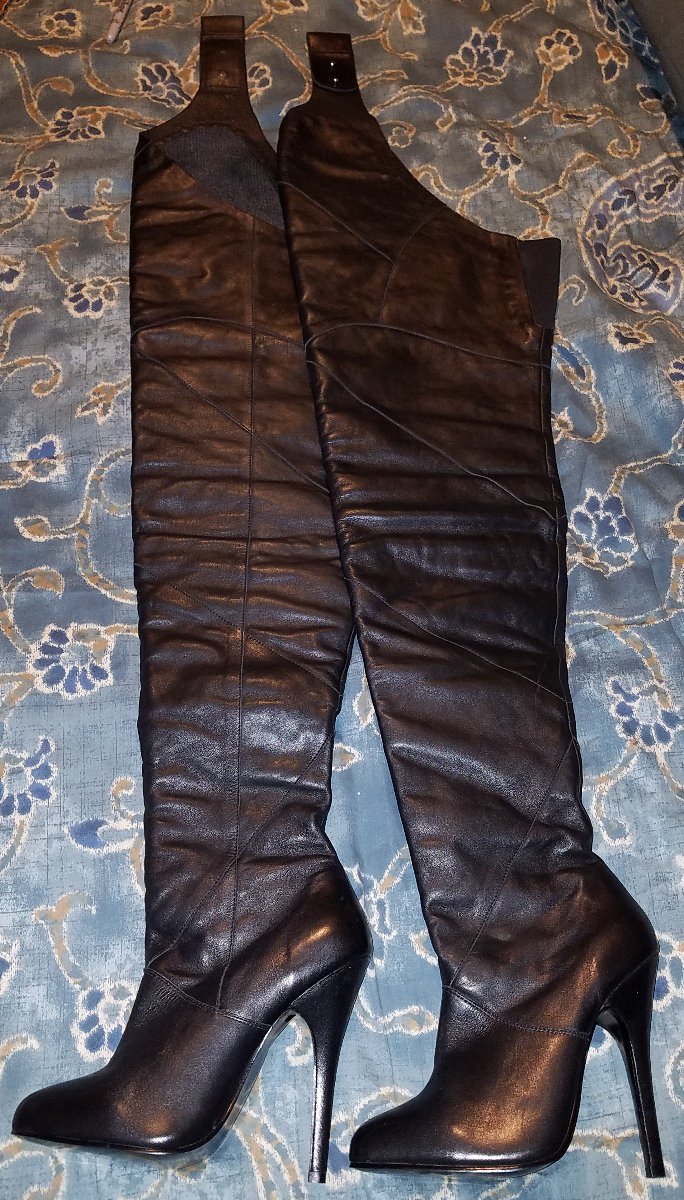 thigh high chap boots