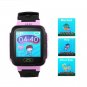 Kids GPS Tracker Watch - GSM Calls, Messages, GPS, LBS, Digital Fence, App Support,(Purple)