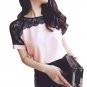 Women Blouses Summer Lace Chiffon Blouse Casual Blusa Feminina Tops Fashion Chemise Femme Shirts