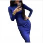 Autumn Spring Dresses Robe Sexy Black Midi Sheath Slim Bodycon